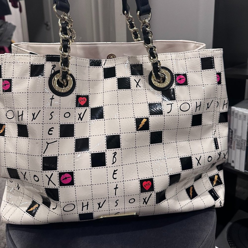 Betsey Johnson Crossword Handbag